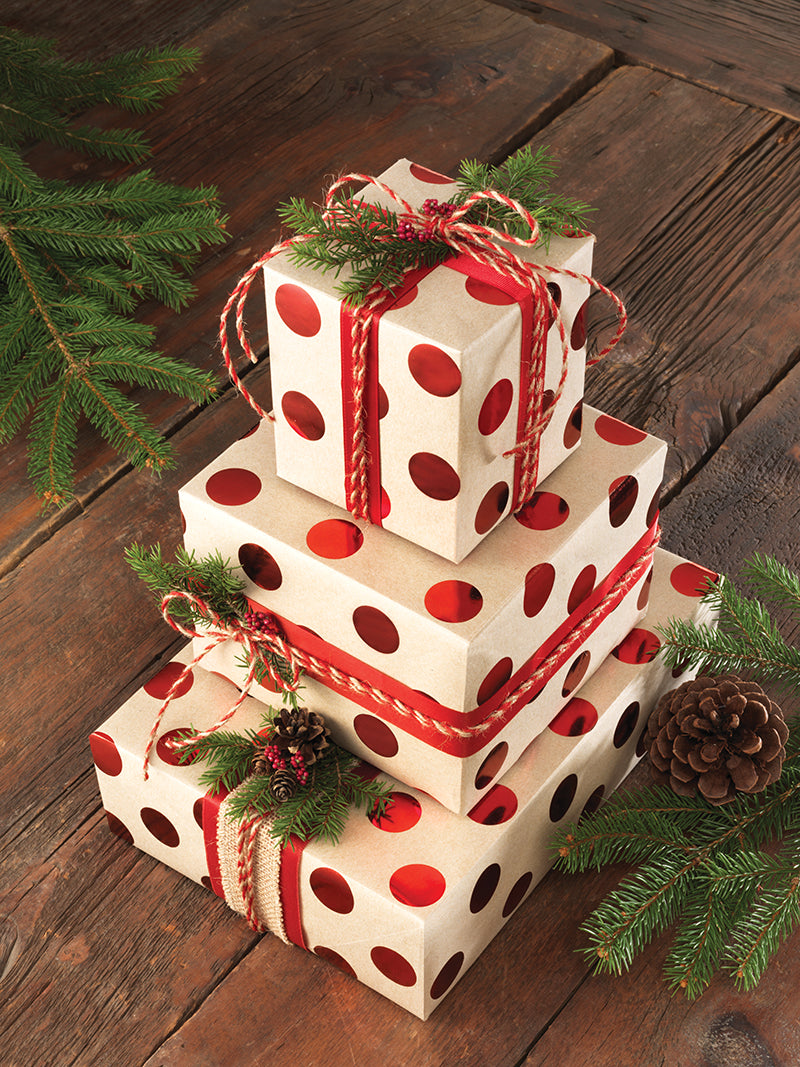 Red Hot Dot Kraft Roll