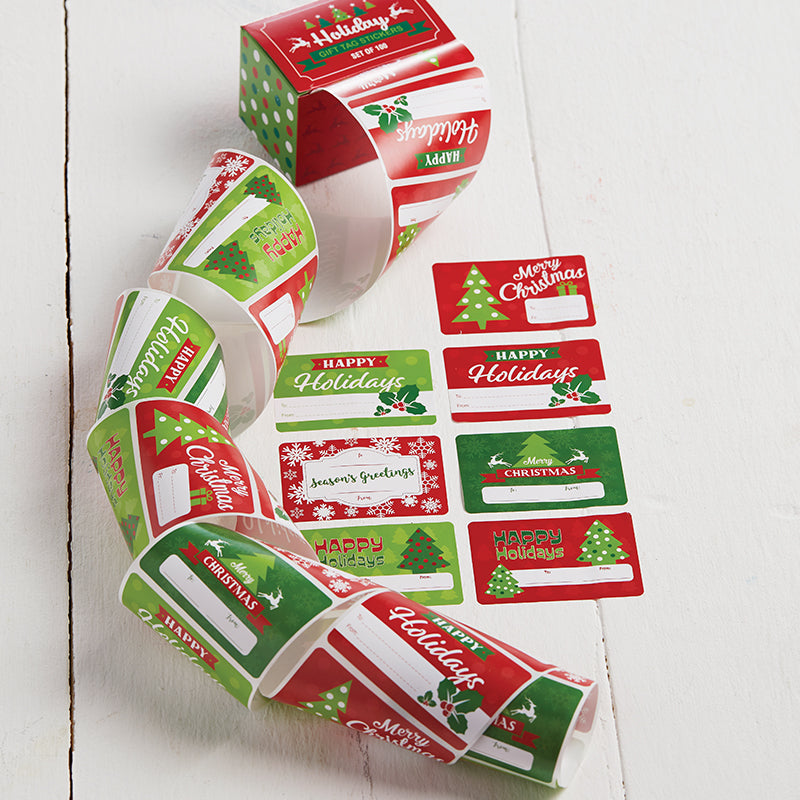 Holiday Sticker Label Dispenser