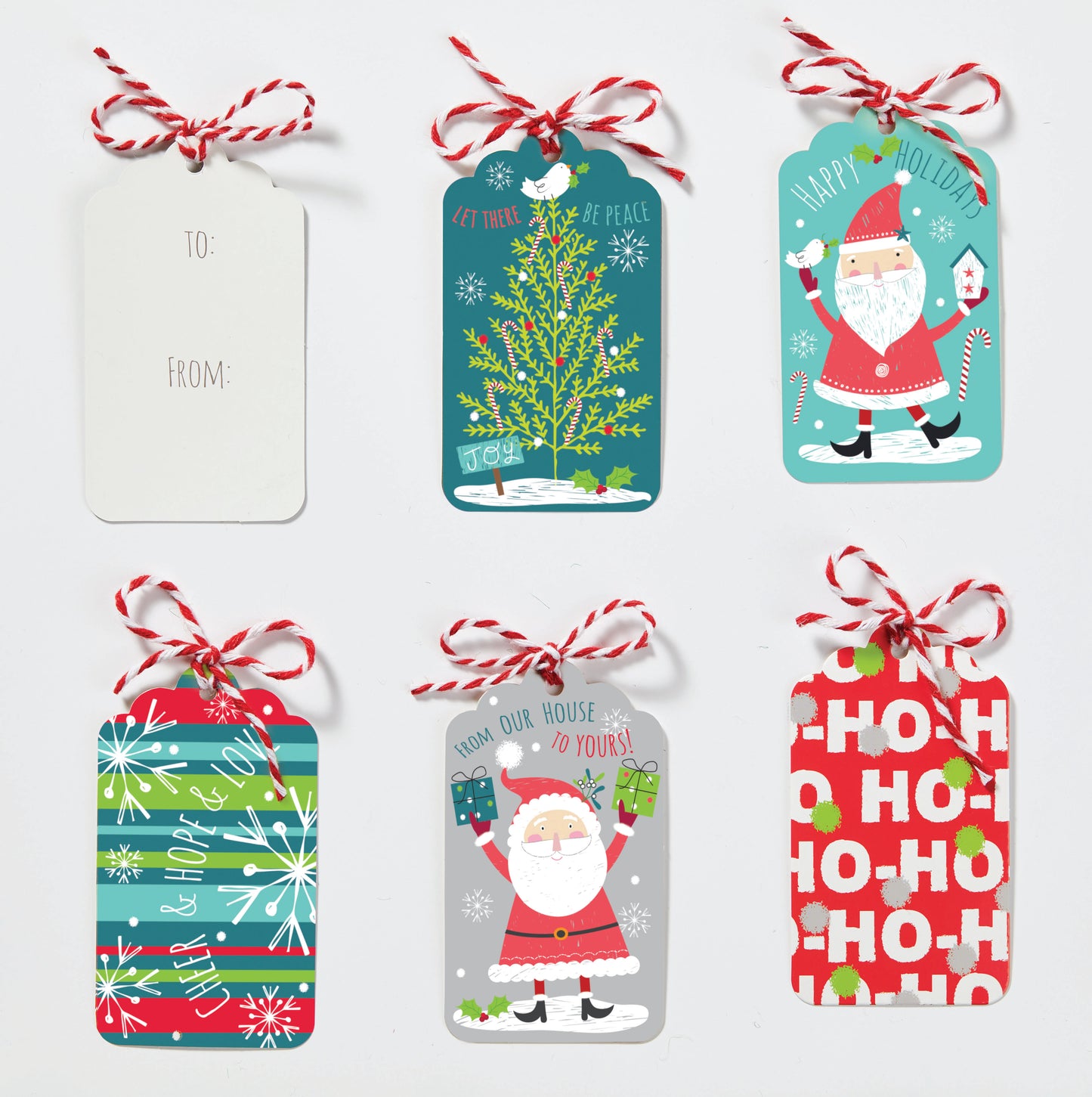 Happy Santa Gift Tags