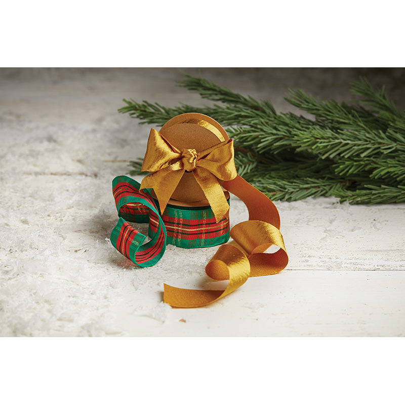 Gold & Plaid Ribbon
