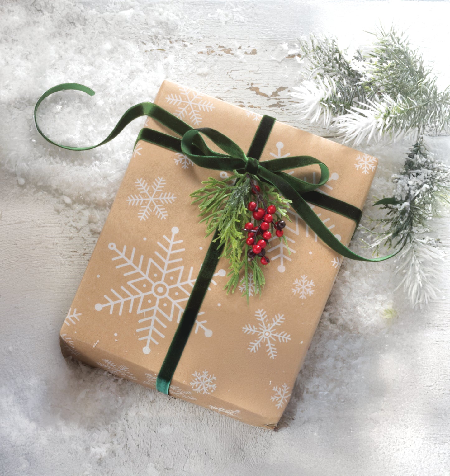 Snowflake Kraft Roll