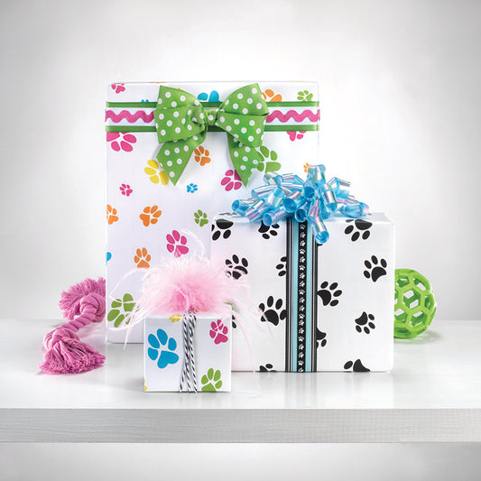 Paw Prints Reversible Roll