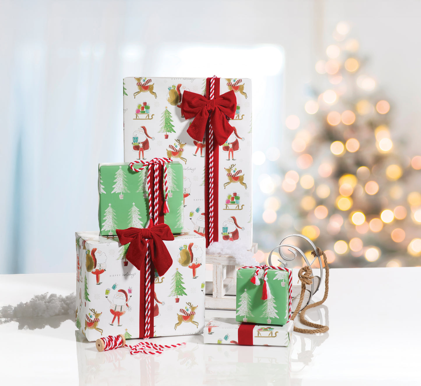 Whimsical Watercolour Triple Roll Set