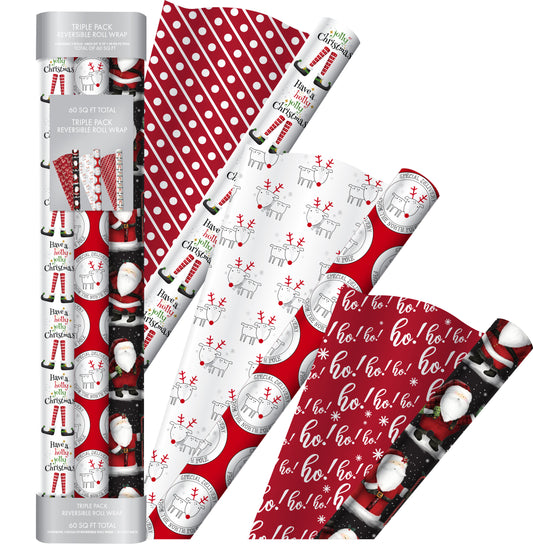 Traditional Christmas Triple Roll Set