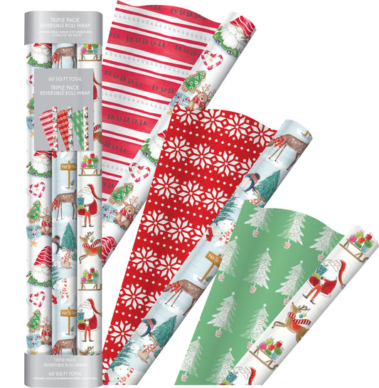 Whimsical Watercolour Triple Roll Set